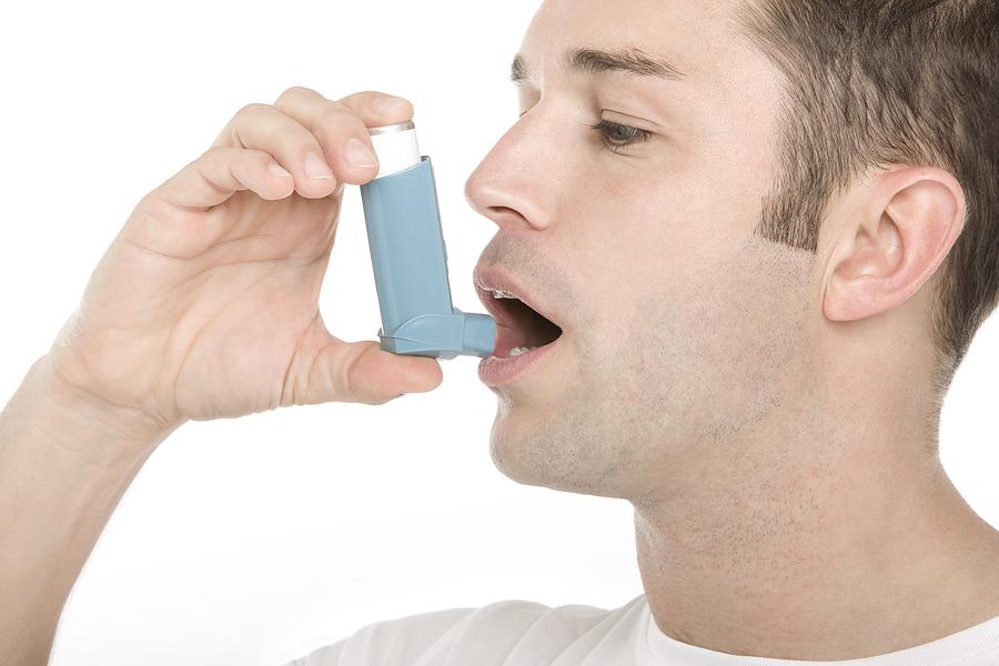 Asthma Inhaler Use Photograph by