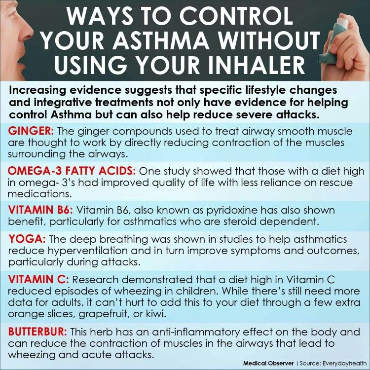Control asthma naturally without inhaler