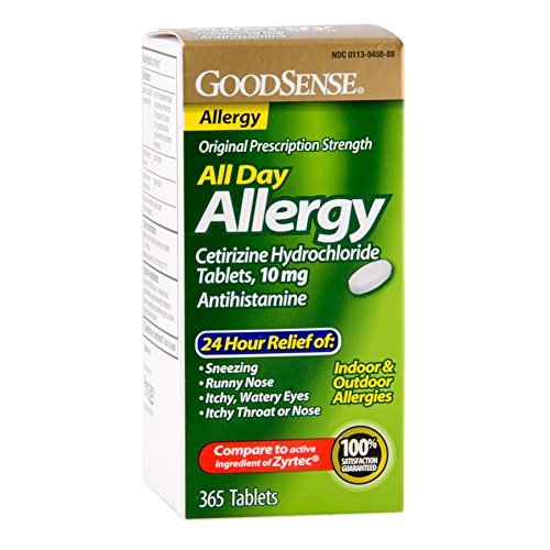 GoodSense All Day Allergy, Cetirizine HCL Tablets, 10 mg ...