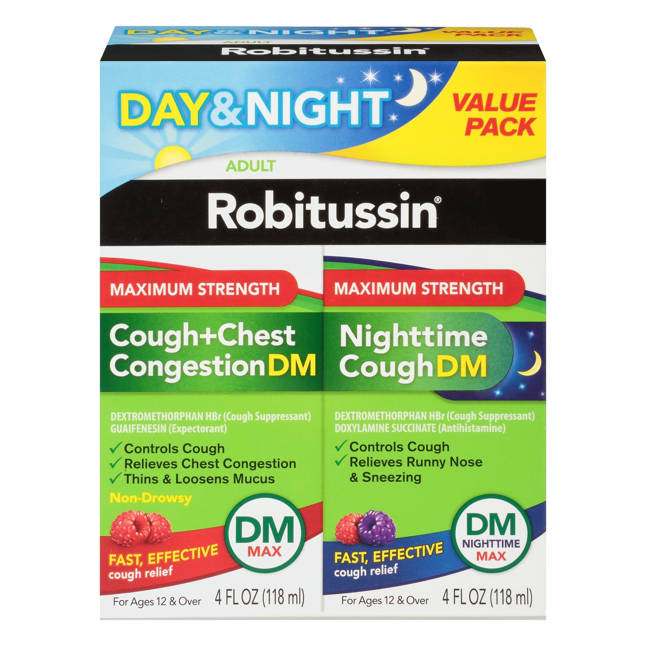 Robitussin Max Strength Cough + Chest Congestion DM ...