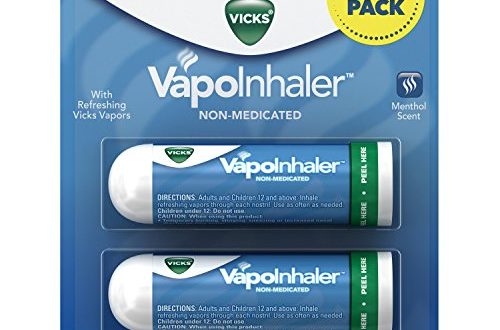 Vicks VapoInhaler Portable Nasal Inhaler, 2 Count, Non ...